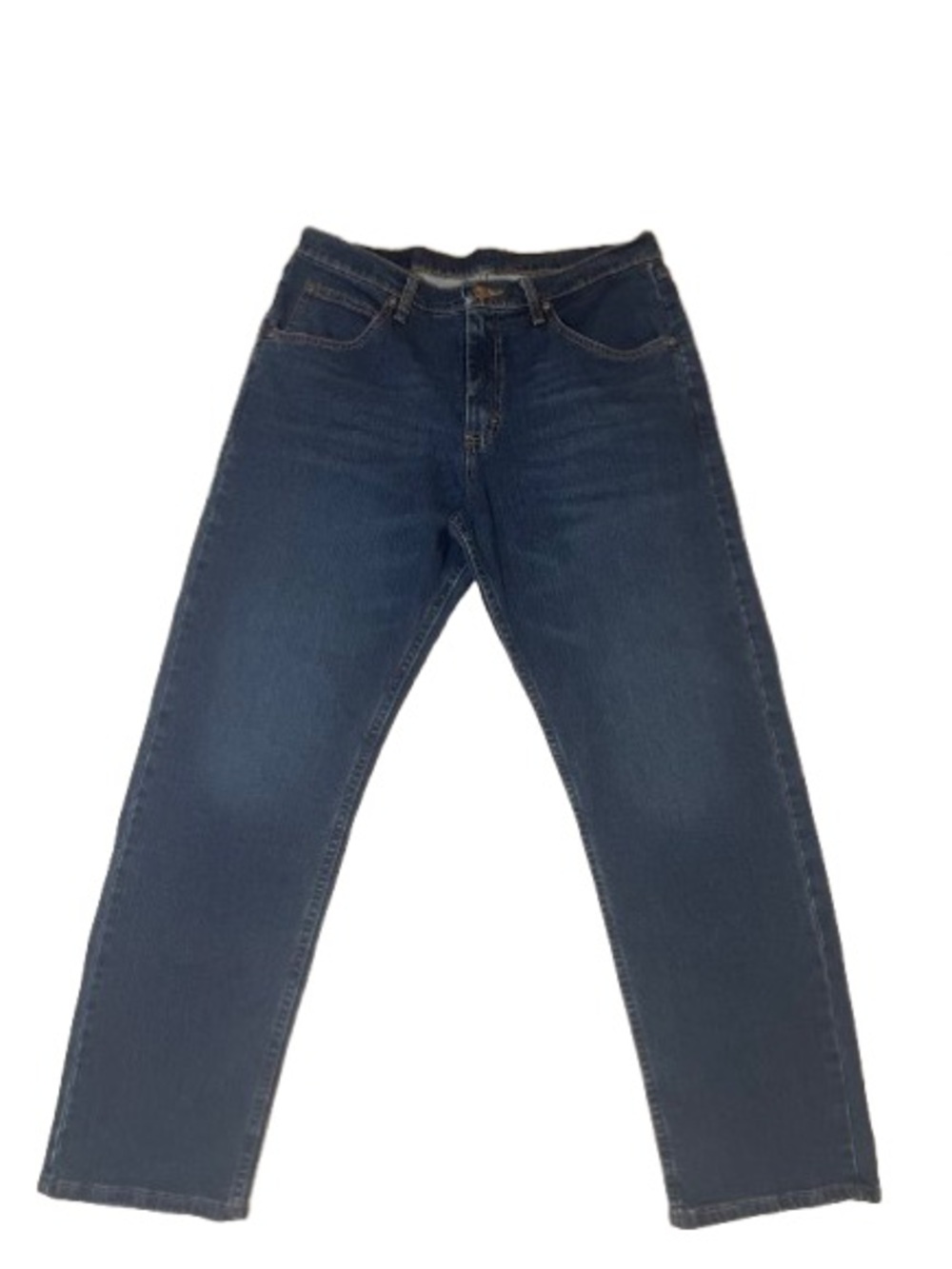 Wrangler Premium Quality Men's Regular Fit Straight Leg Jeans 32x30 Blue Stretch